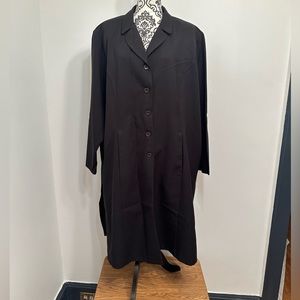 main street classics women’s plus black unlined pockets long dress Size 4XL